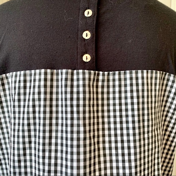 AGB Gingham Mixed Media Blouse—SZ. Small - Picture 11 of 11